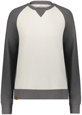 Holloway 223490 Women's All-American Fleece Crew T-Shirt in Carbon Heather/Birch size Large   Polyester Blend