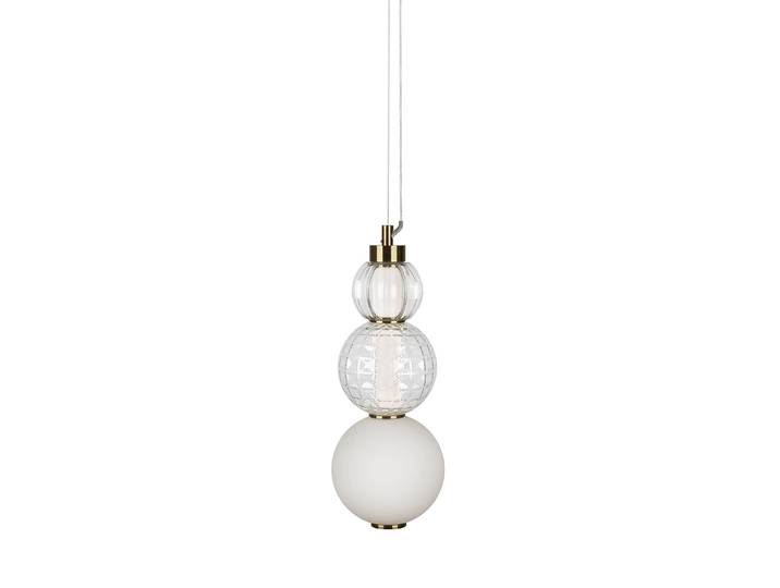 Suspension LED Collar - Type C Ø 15cm Transparent/Doré Métal mixte / Verre LED Module LED