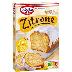 Dr.Oetker Kuchenbackmischung Zitronenkuchen, für Backform, mit Glasur