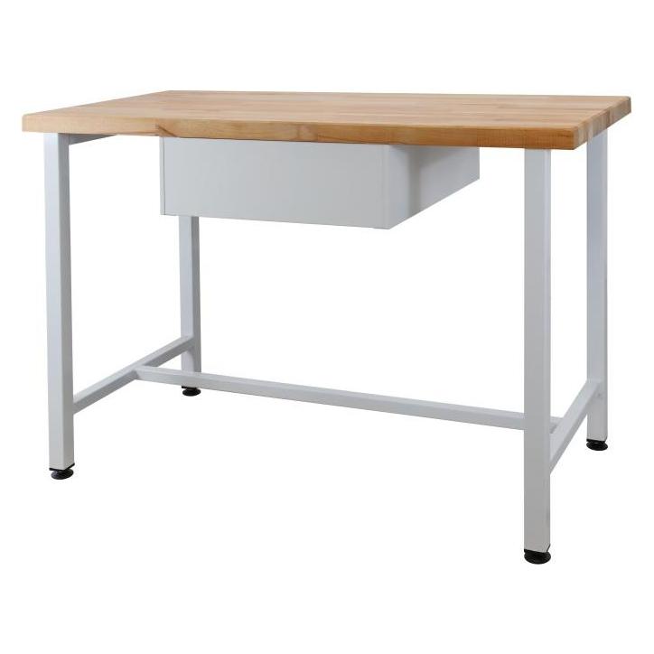 ADB Werkbank lichtgrau, anthrazitgrau 1 Schublade 120,0 x 60,0 x 84,0 cm (120 cm, 60 cm) (42941)