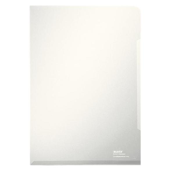 Leitz Sichthülle Super Premium, A5, PVC, glasklar, 0,15 mm oben und seitlich offen, dokumentenecht (A5, 100x) (4155-00-00)