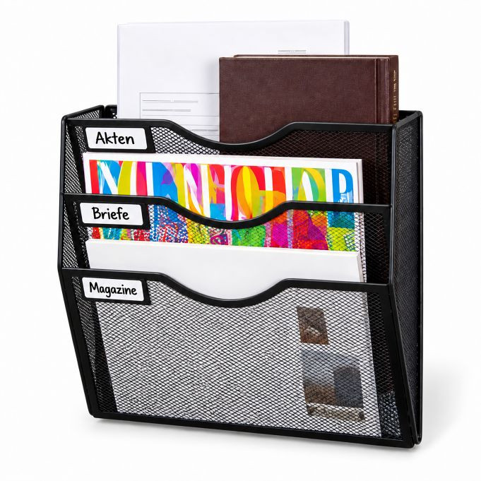 Relaxdays Tijdschriftenhouder van metaal