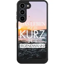 Nivocase Hülle für Samsung Galaxy S23+ Handyhülle NIVOcore Case Schwarz Meer Statement Spruch (Samsung Galaxy S23+), Smartphone Hülle, Schwarz