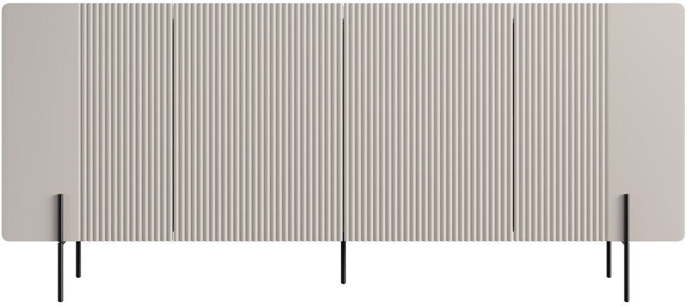 Corrigan Studio Oteri 200 cm W Sideboard Cashmere/Black 87cm H X 200cm W X 42cm D
