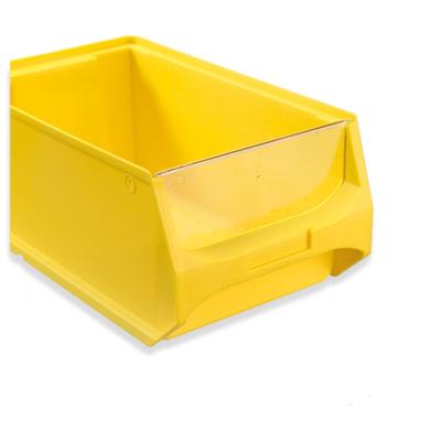 PROREGAL 50x Transparente Frontblende für Sichtlagerbox 4.0 & 4.1 | HxBxT 0,3x18,6x7,2cm