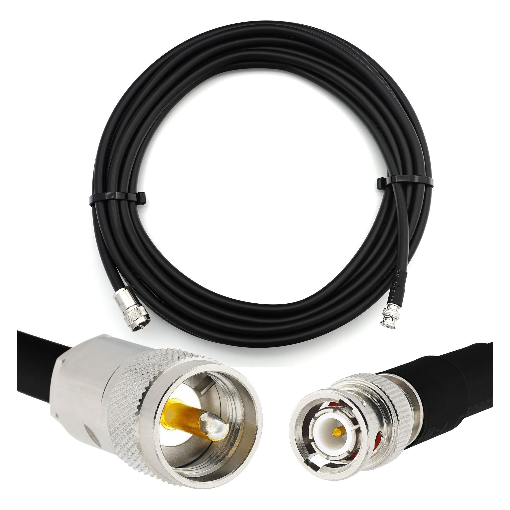 Rangeful BNC Male to PL259 30m RG213U Coaxial Cable (RG213U-BNCM-PL-30)