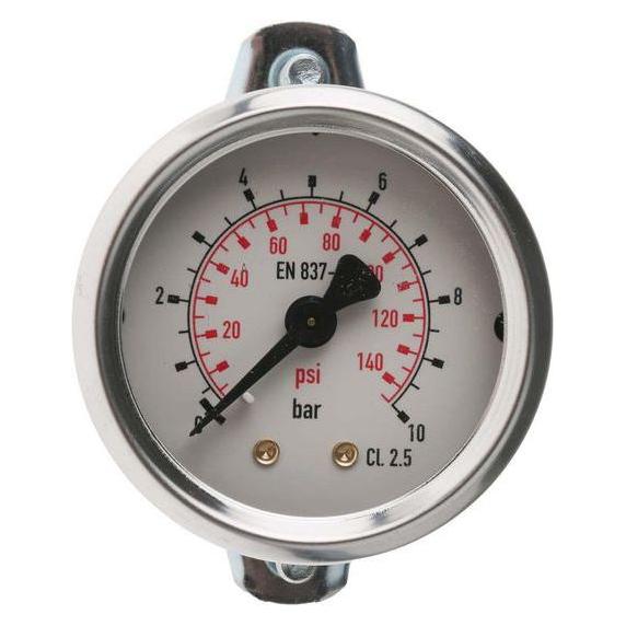 RS PRO Skalen Manometer 0bar bis 10bar / ± 2.5%, S (777075)