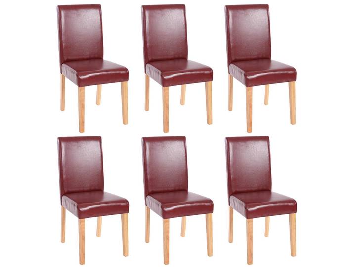 MCW Esszimmerstuhl Bordeaux 6er-Set, 43x90x56 cm, Esszimmer, Stühle
