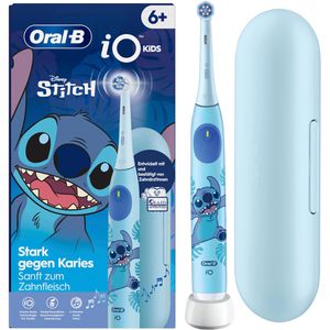 Oral-B Elektrische-Zahnbürste iO Kids 6+, Disney Stitch, 3 Putzmodi, mit Reiseetui