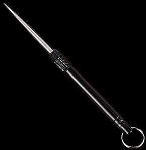 Modern Mode Marketplace Titanium Toothpick Portable Reusable Metal Fruit Pick black
