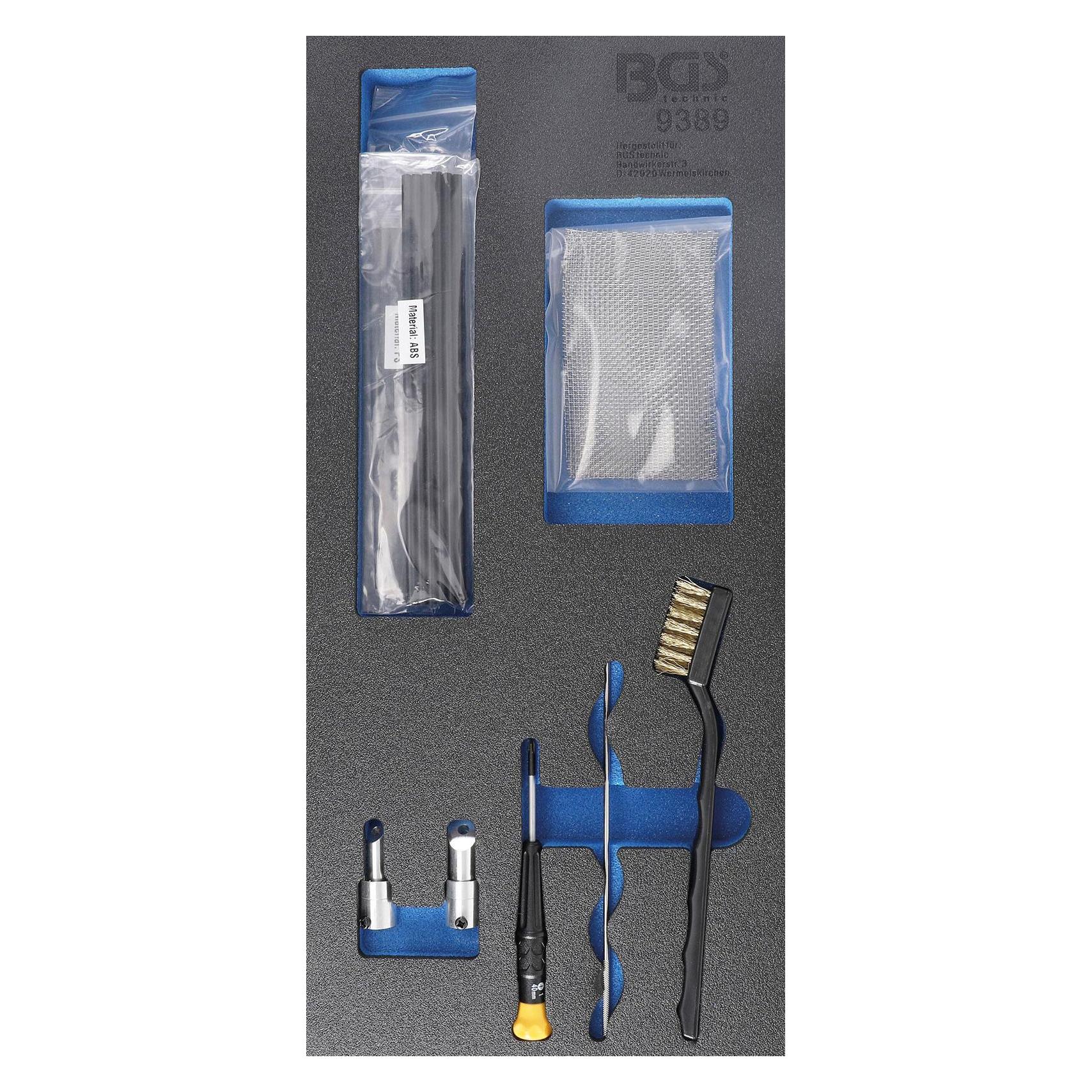 BGS Werkstattwageneinlage 1/3: Verbrauchsmaterial für Kunststoff-Reparatur-Satz Art. 9388 (9389)