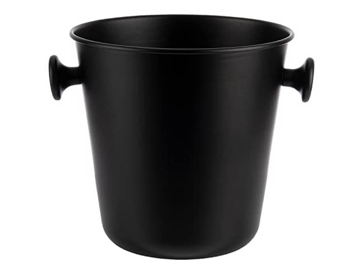 APS 36115 Wein-/Sektkühler, Aluminium, Ø 21,5/15 cm, schwarz-matt