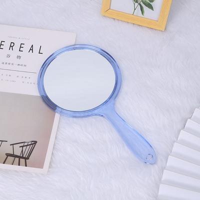 Fusion Finds Portable Handheld Makeup Mirror With 3X Magnifying Double Sided Mirror For Travel & Daily Beauty transparent blue