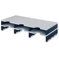 styro Sortierstation DIN C4 6-Fach  grau/schwarz