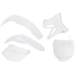 Racetech, Motorrad Zubehör, (RTECH) KUNSTSTOFFSATZ YAMAHA YZ 125/250 02-05 WEISS (YAKIT301046,YA301E046) – AUSVERKAUF