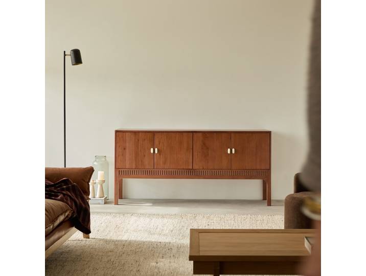 Kate - Sideboard aus massivem Akazienholz 160 cm - Braun