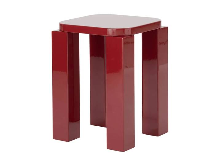New Works Atlas tabouret Burgundy