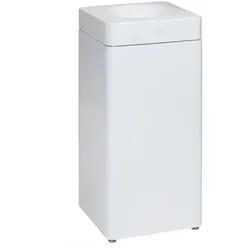 Mülleimer Probbax quadratisch weiß 51 L elegantes, flammverlöschendes System zur Abfalltrennung