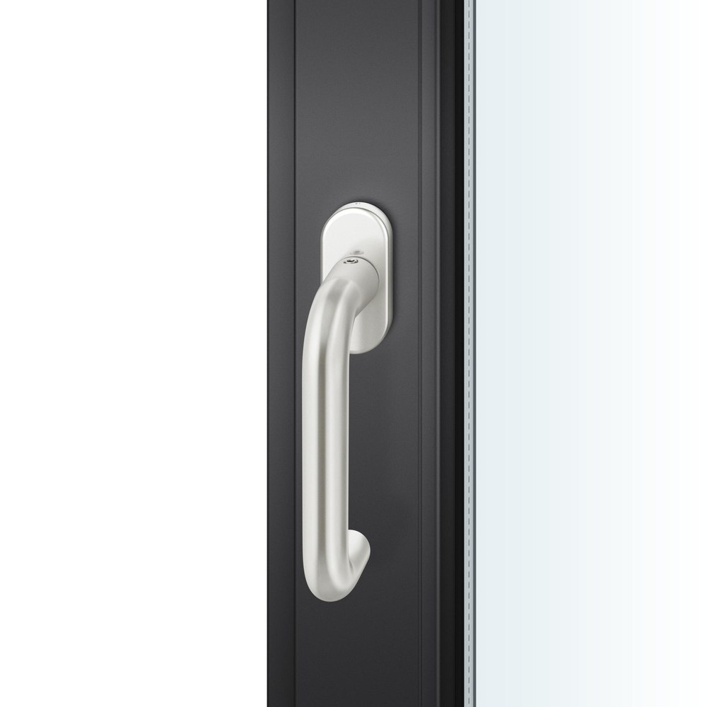 FSB Fenstergriff 34 1070, Standard, oval,Vierkant 7/24-38, naturfarben eloxiert 0 34 1070 09039 0105