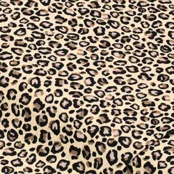 Baumwollstoff Leo-Print "Mona", creme-color