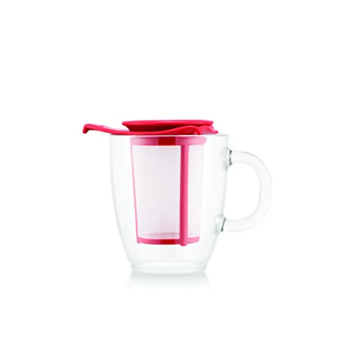 Bodum Yo-Yo theekop met zeef rood, 0,35 l
