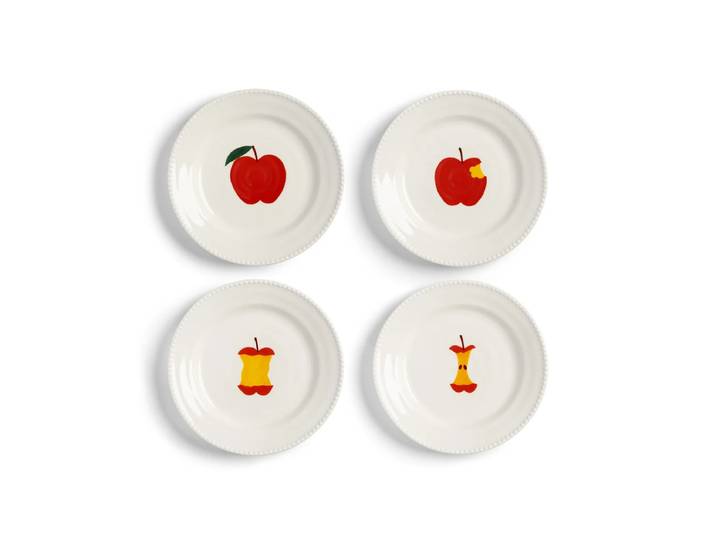 &klevering - Haines Teller, Ø 17 cm, mehrfarbig (4er-Set)