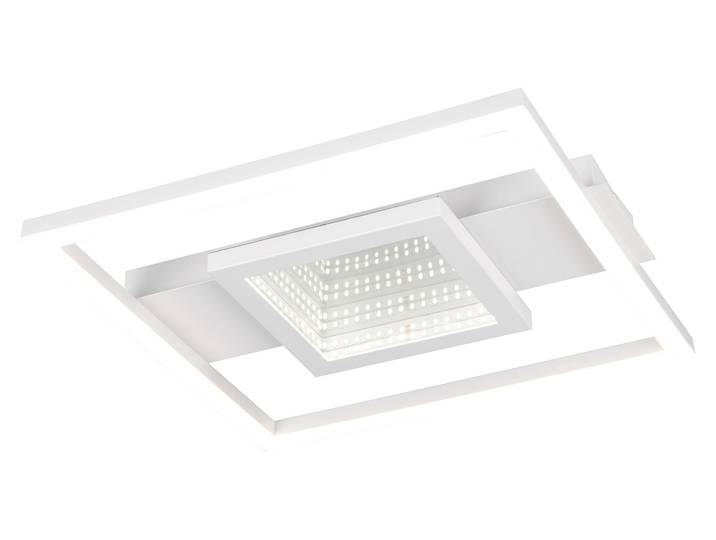 Reality Leuchten LED Deckenleuchte Wheeler R64801931, Metall Weiß matt, Kunststo