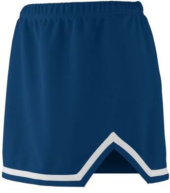 Augusta Sportswear 9126 Athletic Girls Energy Skirt in Navy Blue/White size 2XS   Polyester