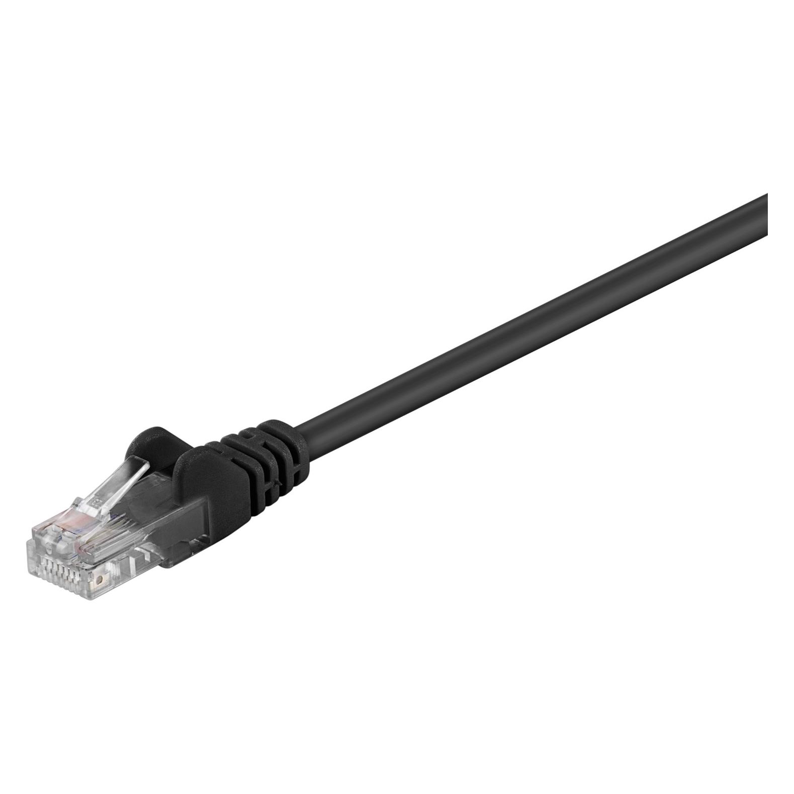 Goobay CAT 5e Patchkabel, U/UTP, Schwarz, 15 m (U/UTP, CAT5e, 15 m) (68646)
