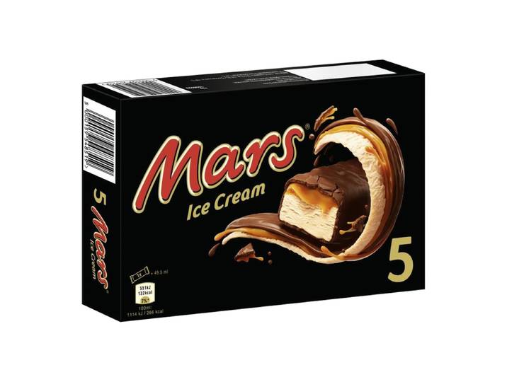 Mars IJs Repen Chocolade Caramel 5 Stuks