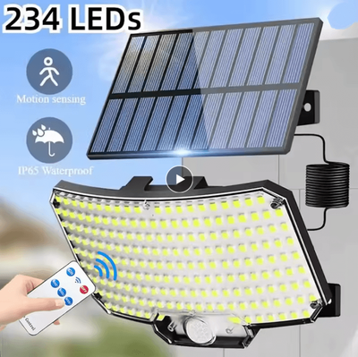 Inspire Essentials Super Bright Solar Motion Sensor Wall Light For Outdoor Security 2 Pcs