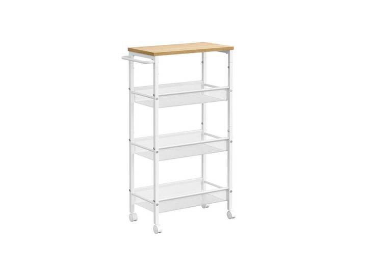 Hansiro Rollwagen Castries, Weiß, Holzwerkstoff, 45.5x77x22 cm, Esszimmer, Servierwagen