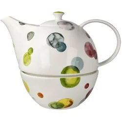 Goebel, Teekanne, Teekanne mit Stövchen Colori, Fine Bone China, Bunt, 1.2 L, 23123371 (1.20 l)