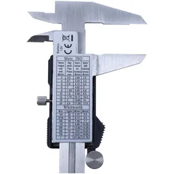 Dönges, Messlehre, Digital-Messchieber, LCD-Anzeige, CE, Messbereich 200 mm, 8 " (20 cm)