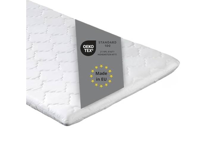 liebling Visco Topper 200x200cm, viscoelastischer Matratzentopper mit Memory Foam Effekt, Viscoschaum, Matratzenauflage 200x200, Made in EU, Oekotex 100