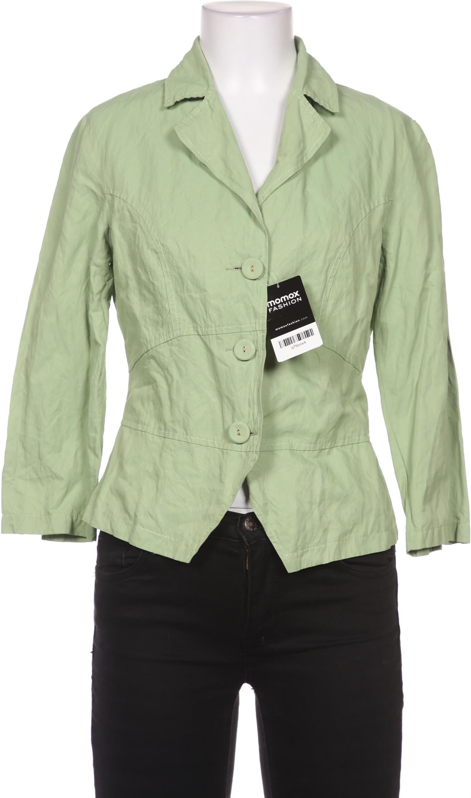 Elisa Cavaletti Damen Blazer, Hellgrün, Gr. M, Baumwolle - Second Hand