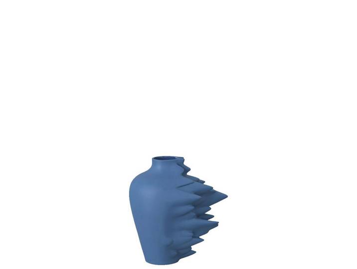 Rosenthal Vase Fast - Midnight, Pastellblau, Keramik, 14 cm, Dekoration, Vasen, Keramikvasen