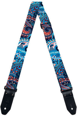 Minotaur Guitar Strap Jacquard Paisley Bleu