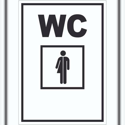 HB-Druck WC Transgender Aufkleber A0 (841x1189mm)