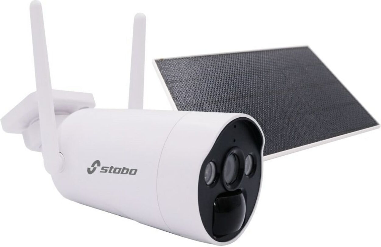 stabo FunkFarb-Videoüberwachung Set Zusatzkamera Solar Outdoorcam-Solar HD 110° für (51138)