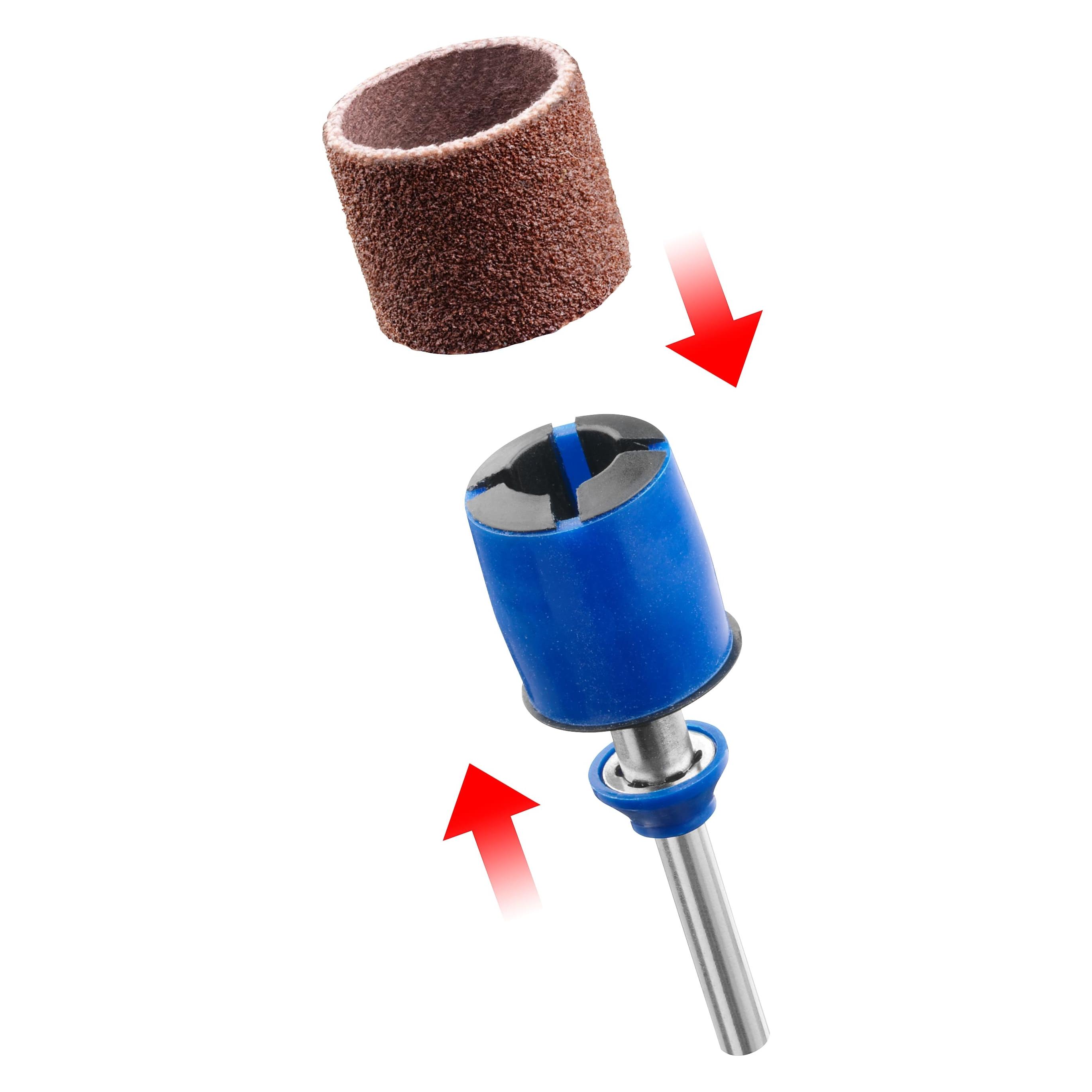 Dremel EZ SpeedClic (Aufspanndorn, 2 Schleifbänder) (120, 60) (2615S407JA)
