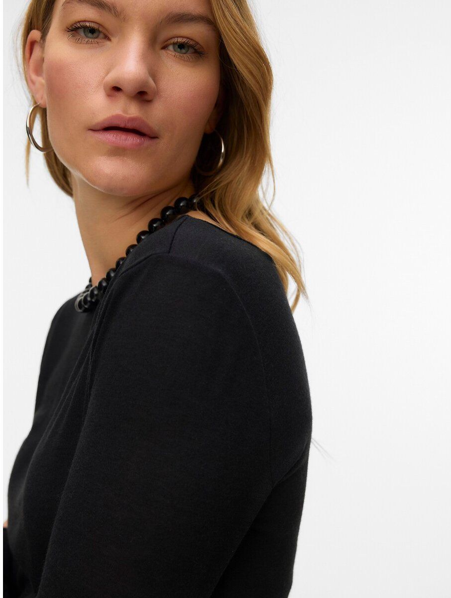 VERO MODA T-shirt col rond, à manches longues