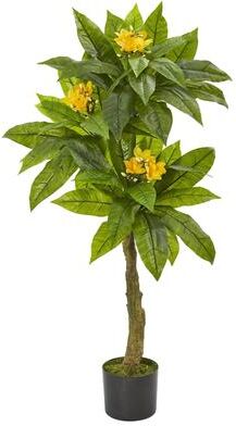 Nearly Natural 4' Plumeria Artificial Tree UV Resistant (Indoor/Outdoor)