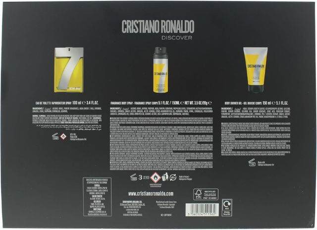Cristiano Ronaldo CR7 Discover 100ml 3pc Giftset
