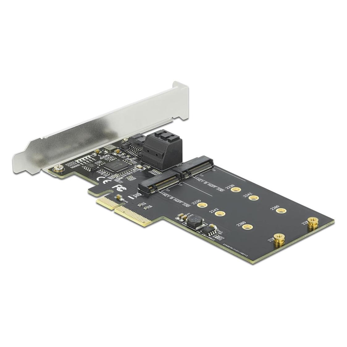 Delock SATA-Controller PCI-Ex4 - 3xSATA3, 2xM.2 Key-B (90499)