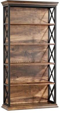 "Tribesigns 6-Tier Bookshelf, 70.87"" Etagere Metal and Wooden Bookcase for Home Office"
