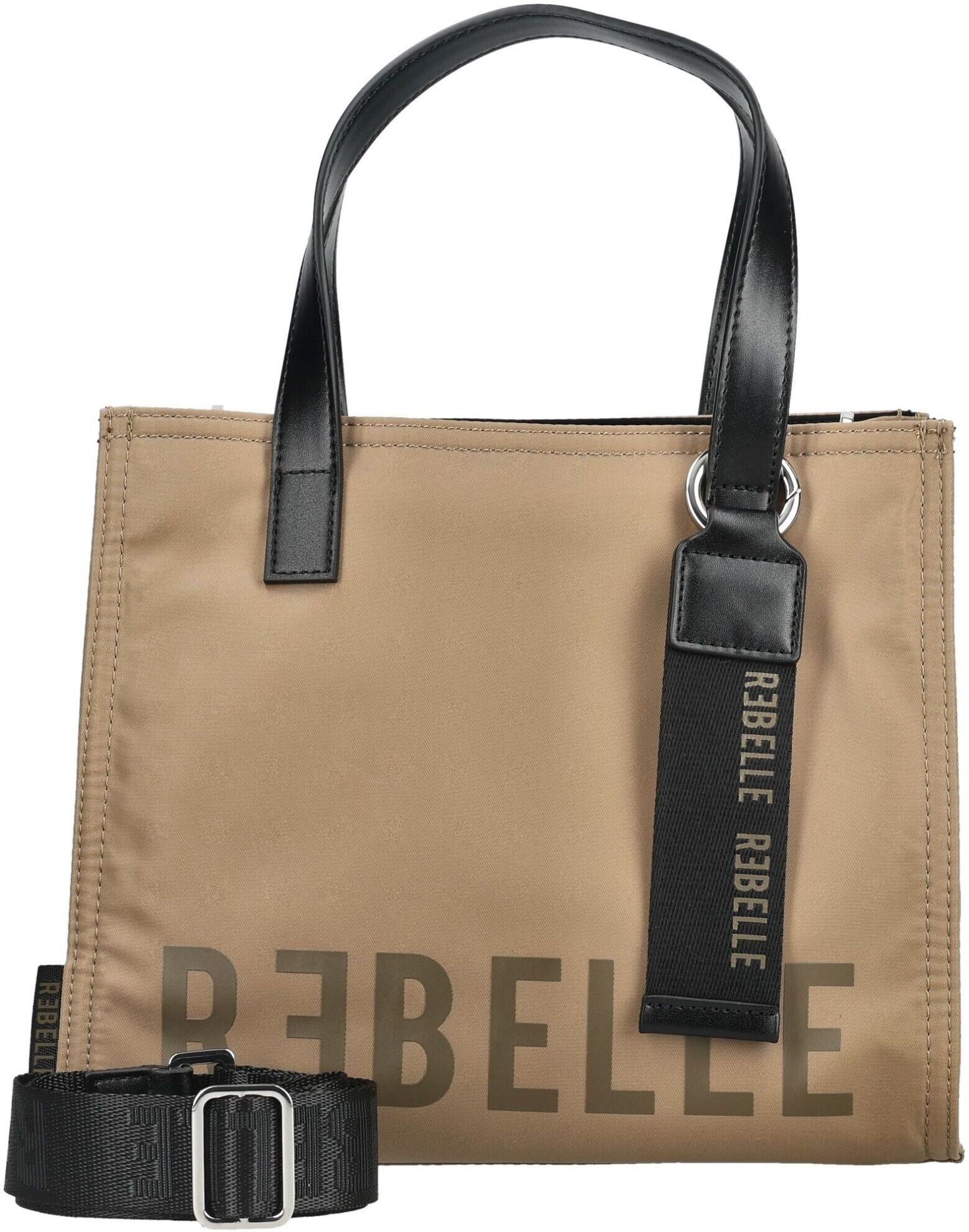 Shopper REBELLE "REBELLE Taschen Nylon", Damen, Gr. onesize, beige, Nylon, Taschen Shopper