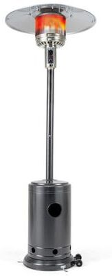 Costway 50,000 BTU Patio Propane Gas Heater with Stainless Steel Burner-Gray