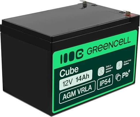 GreenCell Ersatzbatterie AGM08 12V/14Ah