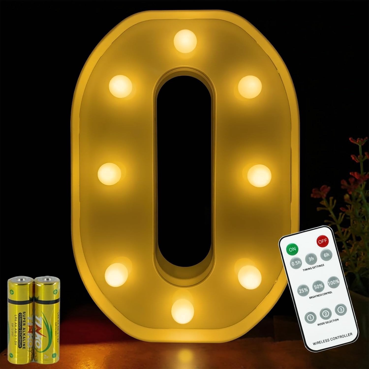 LED Alphabet Lamp met Afstandsbediening voor Feestdecoratie en Bruiloften